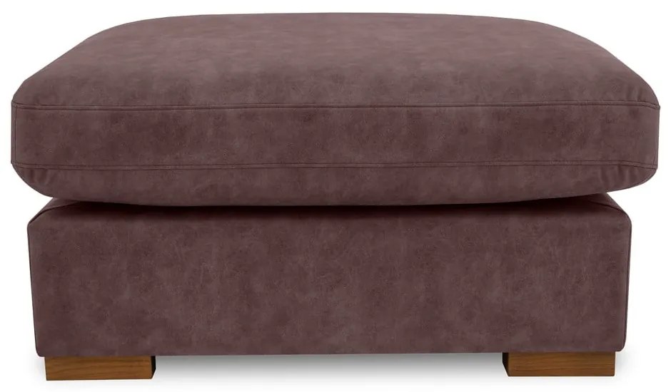 Тъмнокафява табуретка от изкуствена кожа Hamburg – Scandic