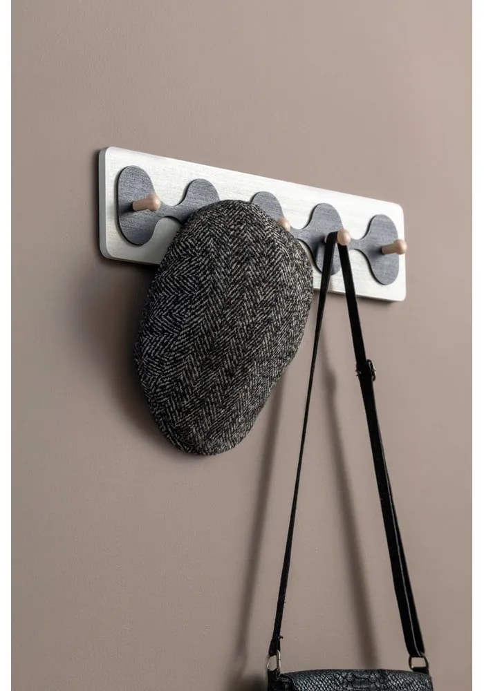 Бяла стенна закачалка 48 cm Rizar – PT LIVING