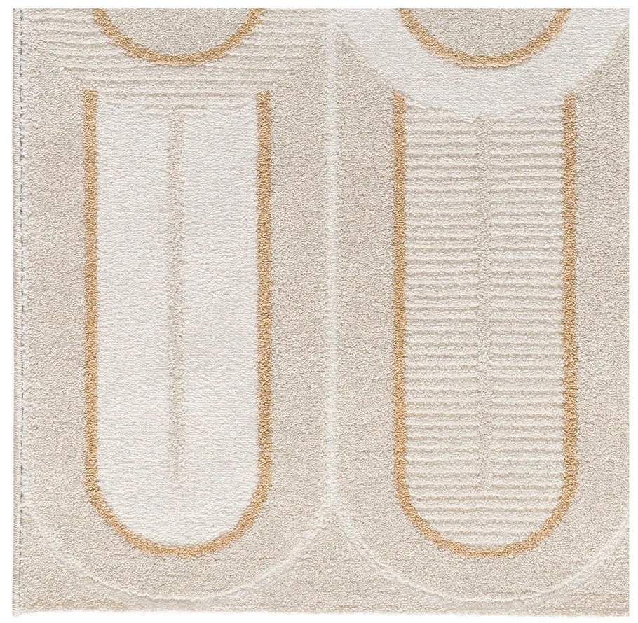 Кремав килим 200x290 cm Flora – Universal