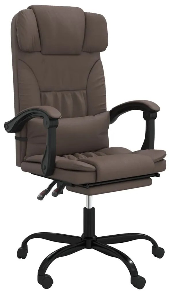 349734 vidaXL Наклоняем офис стол, кафяв, изкуствена кожа