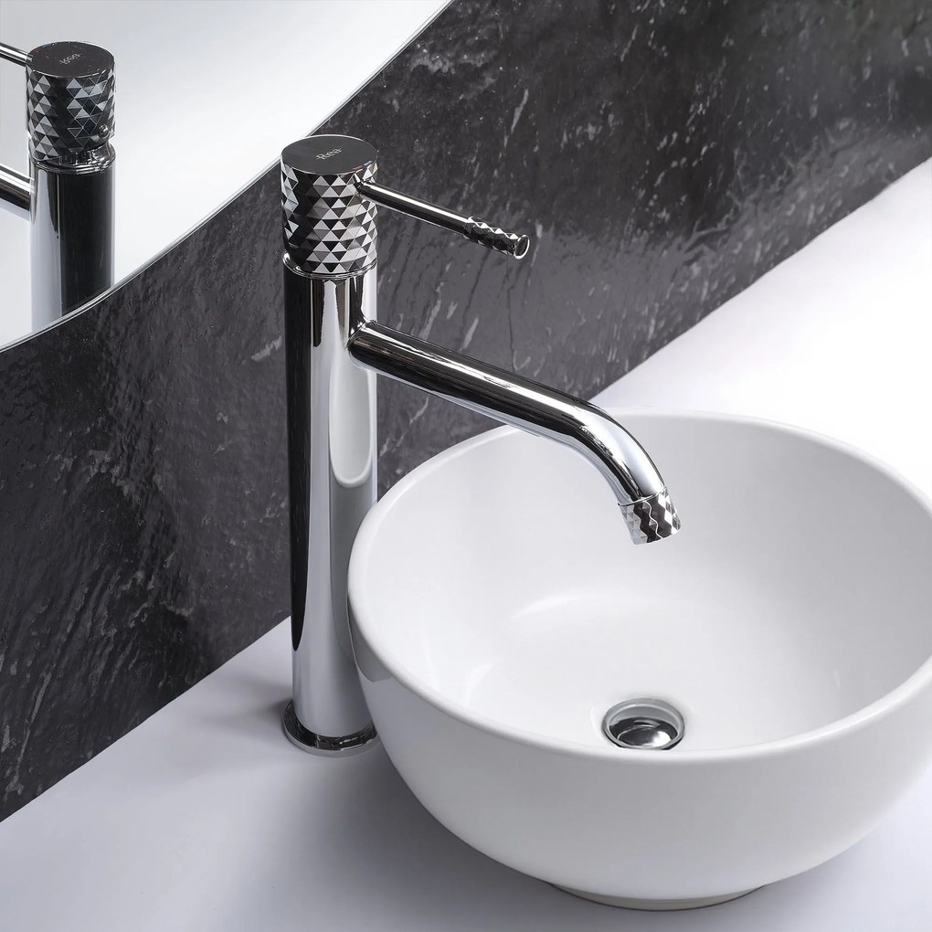 Смесител за мивка Rea Lungo Diamond Chrom High