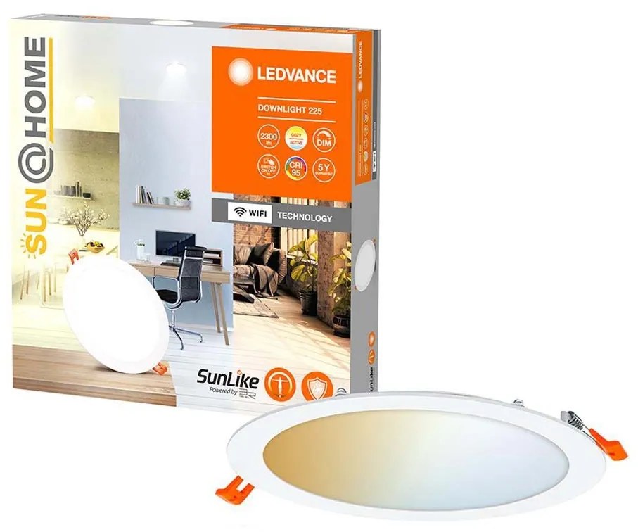 Ledvance - LED Димируема лампа за вграждане SUN@HOME LED/22W/230V CRI 95 Wi-Fi