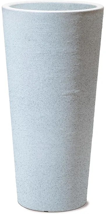 Саксия Wave Конус - Бял Гранит 63см