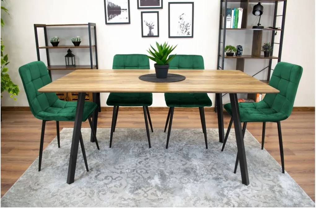Трапезен стол кадифе Smaragd Luxury