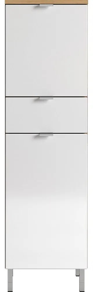 Бял висок шкаф за баня 34x120 cm Mauresa - Germania