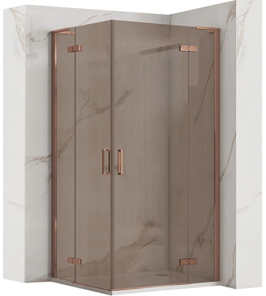 Душ кабина REA Hugo Double 80x80 Copper Brush