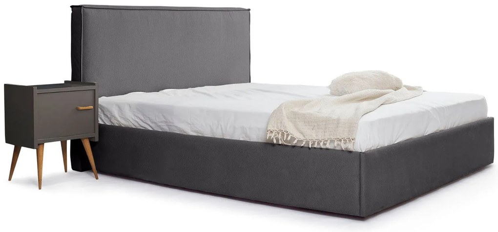 Тапицирано легло Pure-Gkri-150 x 200-Ξύλα Ελάτου