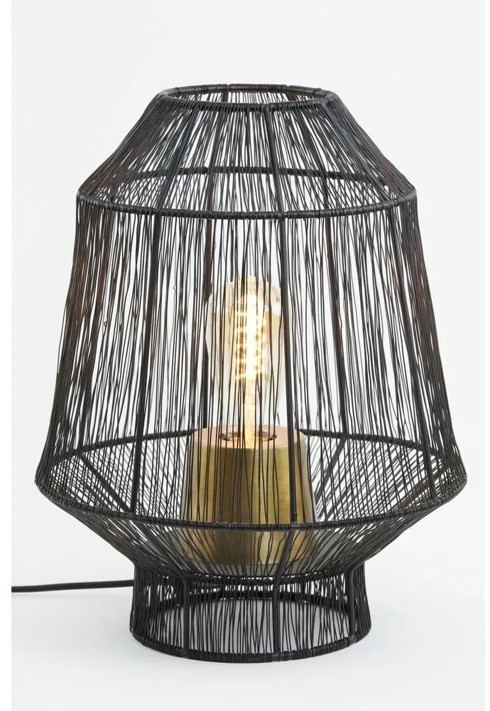 Черна настолна лампа (височина 38 cm) Vitora - Light &amp; Living