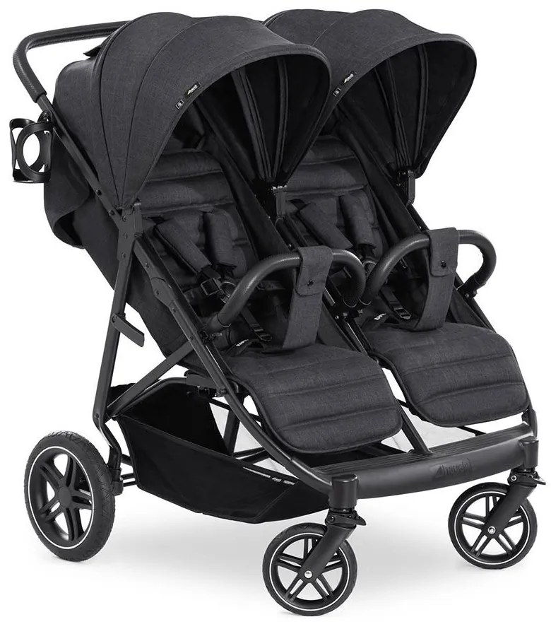 Бебешка количка за близнаци Hauck Uptown Duo Melange Black