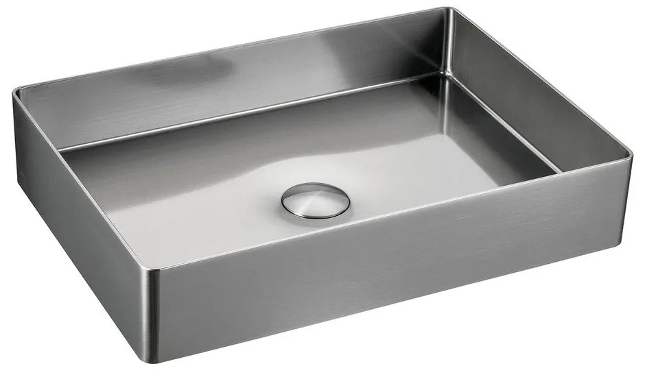 Мивка от неръждаема стомана в сребристо 50x35 cm Aurum – Sapho