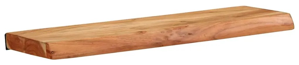 373625 vidaXL Стенни рафтове, 2 бр, 60x20x3,5 см, акациево дърво масив