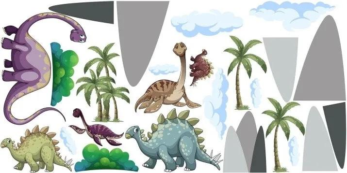 Стикер за стена за деца изгубеният свят на динозаврите 50 x 100 cm