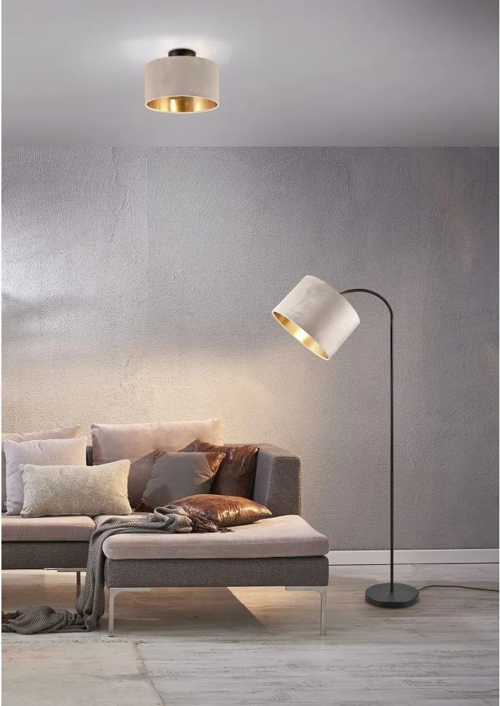 Черно-бежово таванно осветително тяло ø 30 cm Julieta - Trio