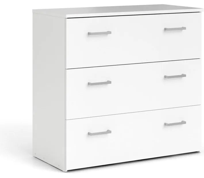 Бял нисък скрин 74x70 cm Space – Tvilum