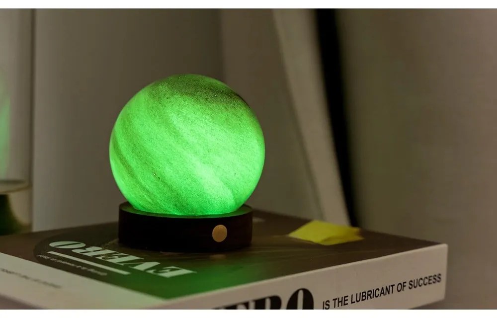 Тъмнокафява светлинна декорация с USB ø 8 cm Sand Storm – Gingko