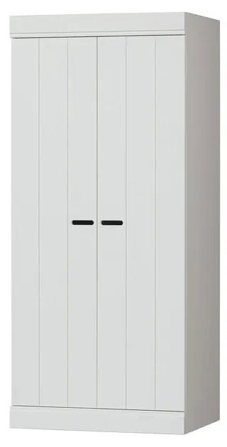 Гардероб от бял бор 77x175 cm Connect - WOOOD
