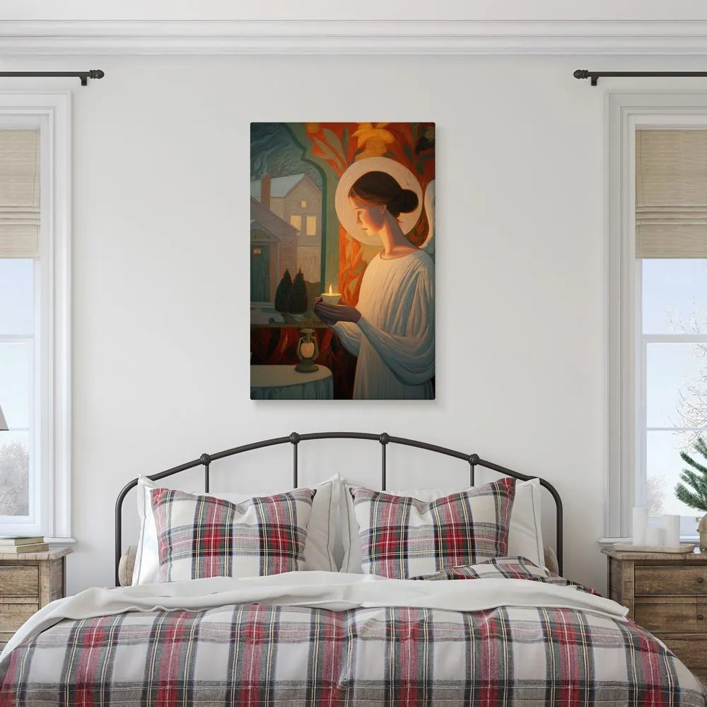 Картина на платно – Празнична ангелска светлина