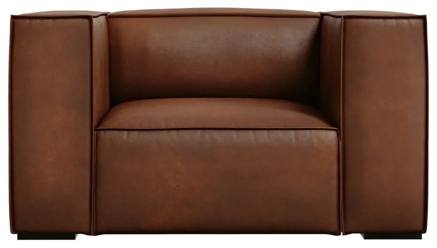 Кафяв кожен фотьойл Madame - Windsor &amp; Co Sofas