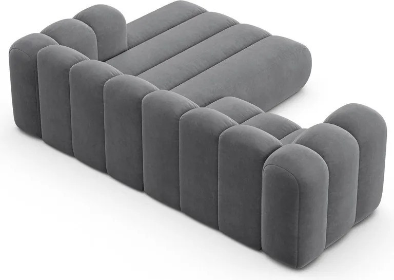 Светлосив ъглов диван (десен ъгъл) Lupine – Micadoni Home