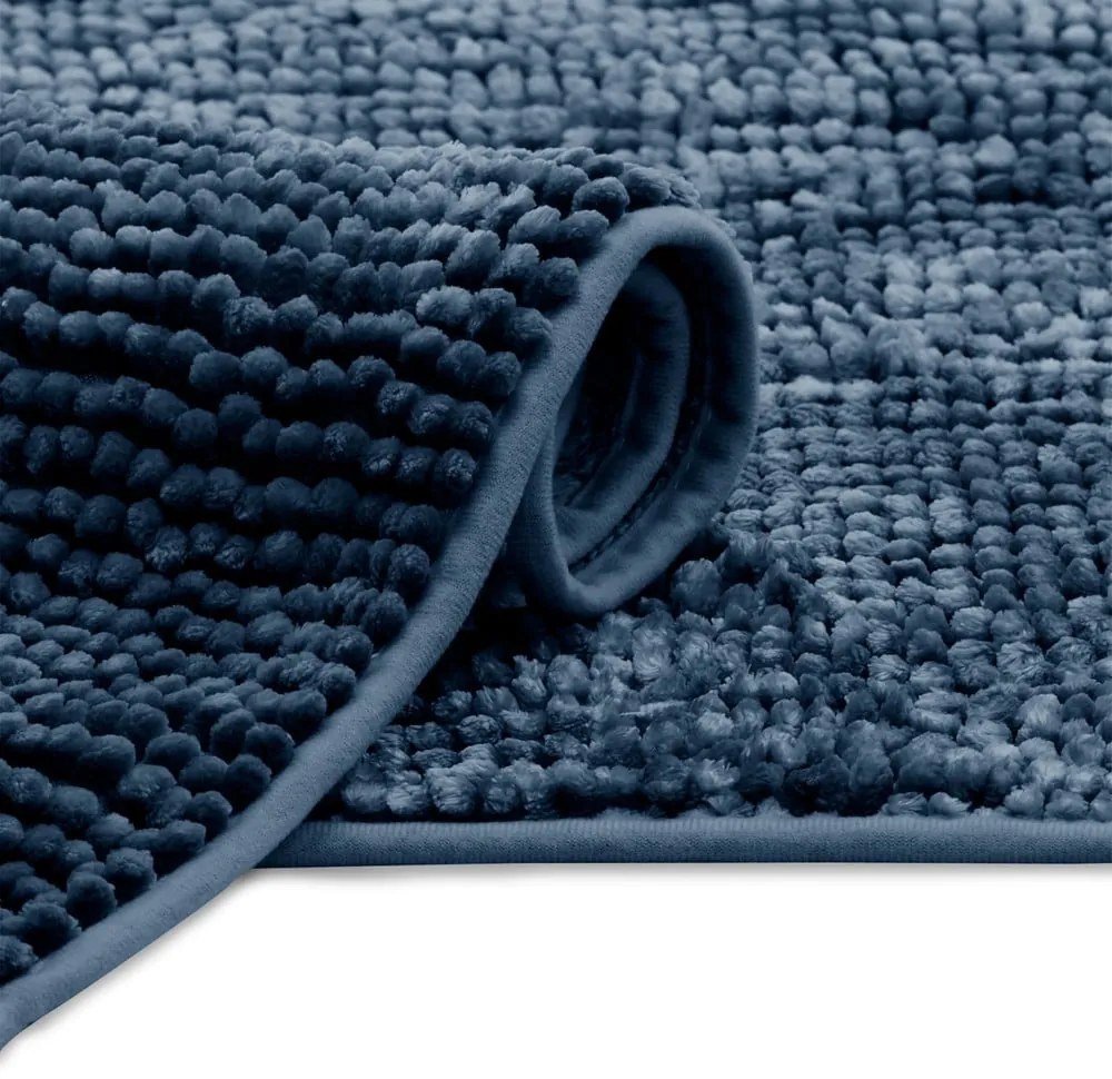Тъмносин килим за баня 70x120 cm Bati – Restilo