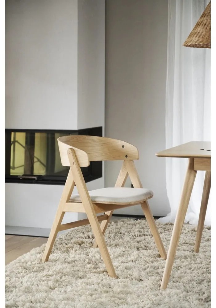 Трапезни столове в комплект от 2 броя в естествен цвят Waterton - Rowico