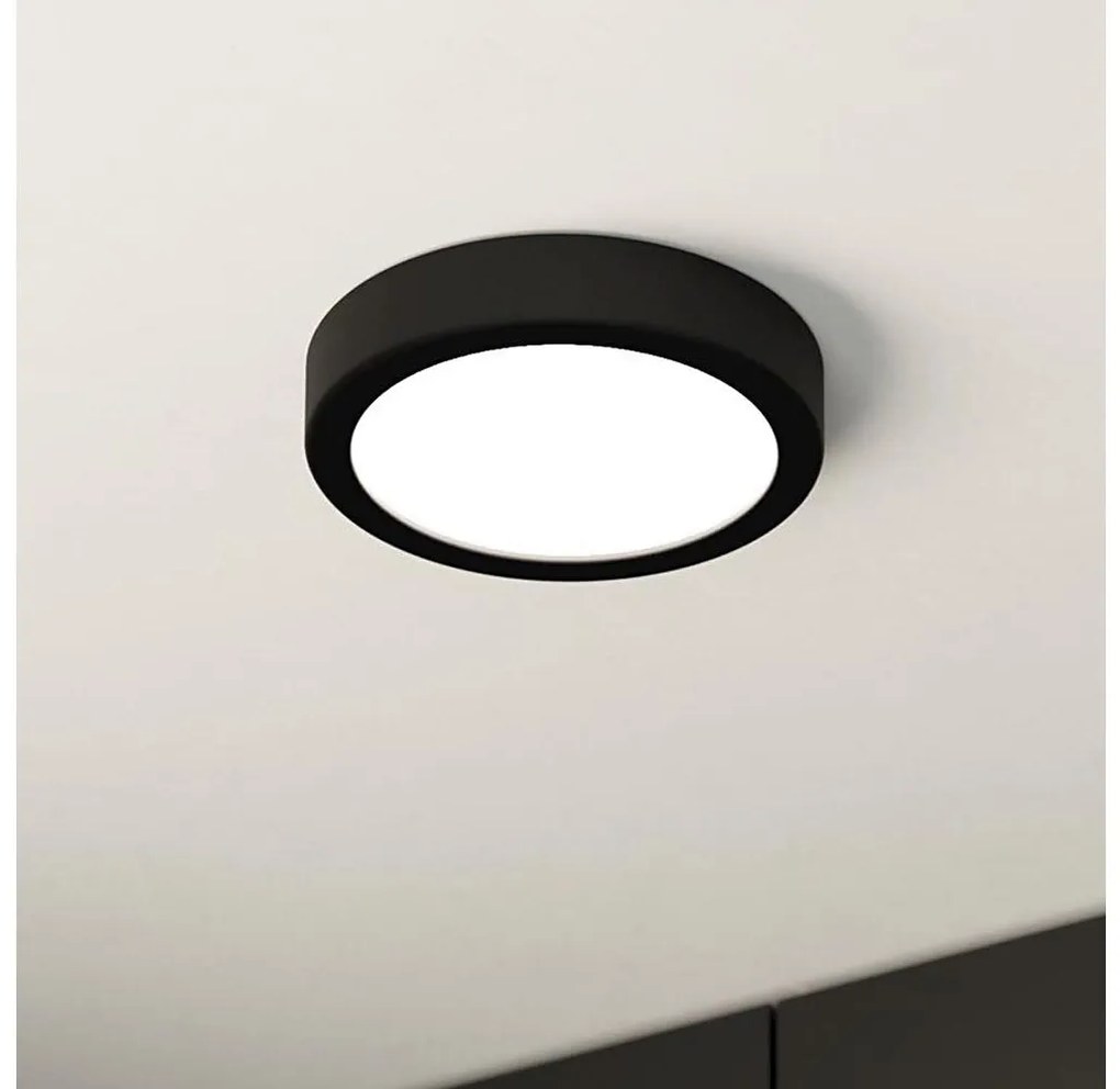 Eglo 900637 - LED таванно осветително тяло за баня FUEVA LED/11W/230V IP44 черно