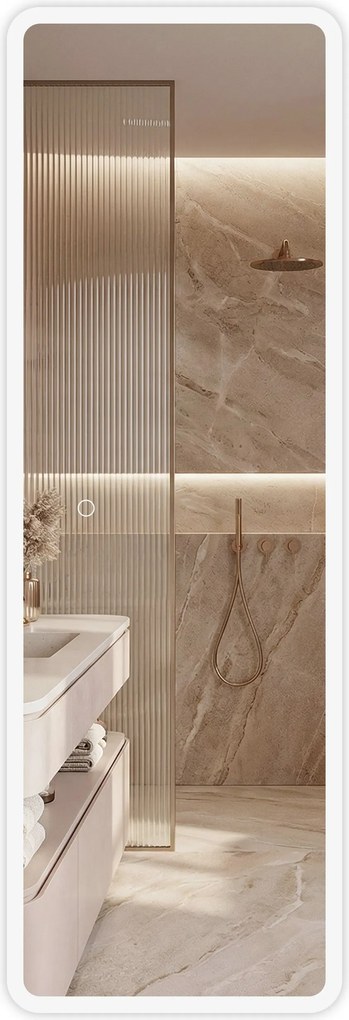 Огледало LED 150x50cm MOL-SQ