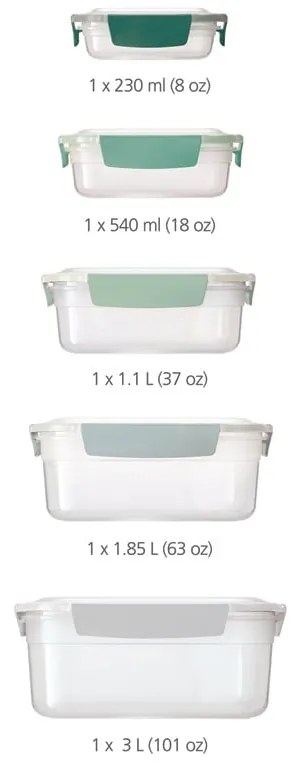 Кутии за храна 5 бр. Nest Lock – Joseph Joseph