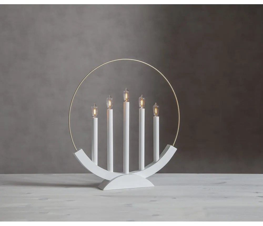 Бяла коледна светлинна украса Brace – Star Trading