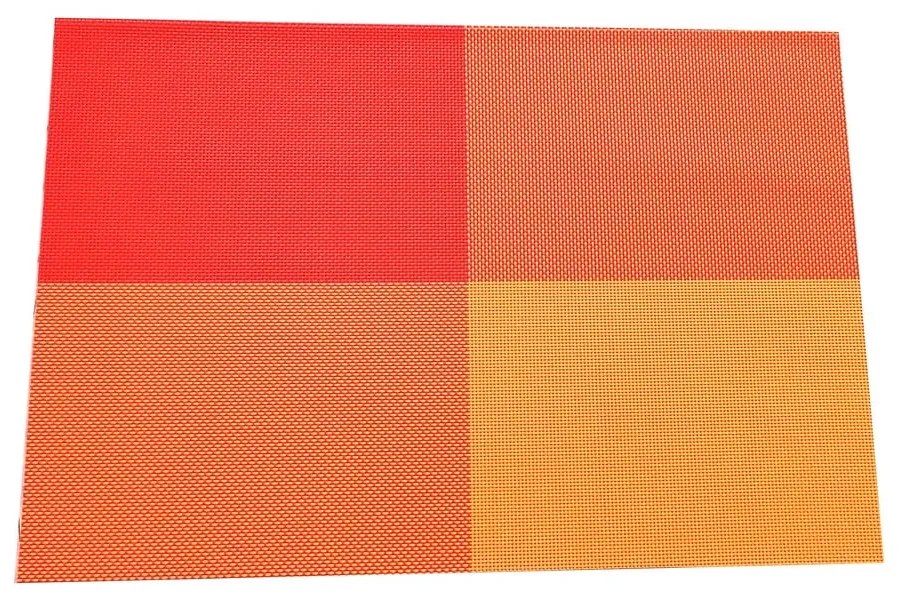 Оранжева пластмасова подложка 2 бр. 30x45 cm Chess - JAHU collections