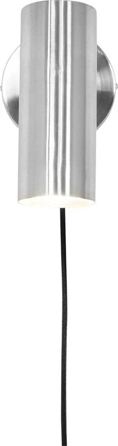 Стоманена стенна лампа за контакт в сребрист цвят Paris – House Nordic