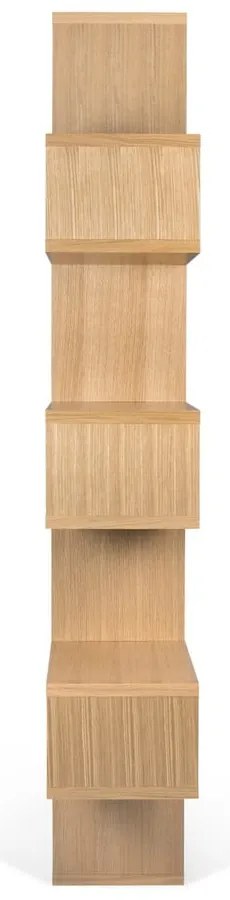 Кафяв шкаф за книги Лондон, 220 x 34 cm - TemaHome