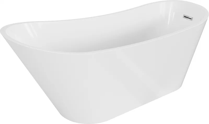 Mexen Alta свободностояща вана 170 x 75 cm, бяла, хромиран преливник - 52141707500-01