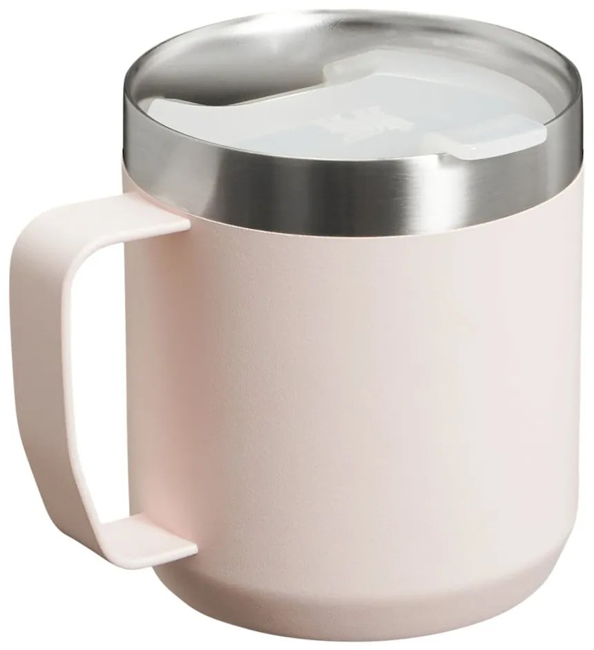 Светлорозова термочаша от неръждаема стомана 350 ml Stay-Hot Camp Mug Rose Quartz – Stanley
