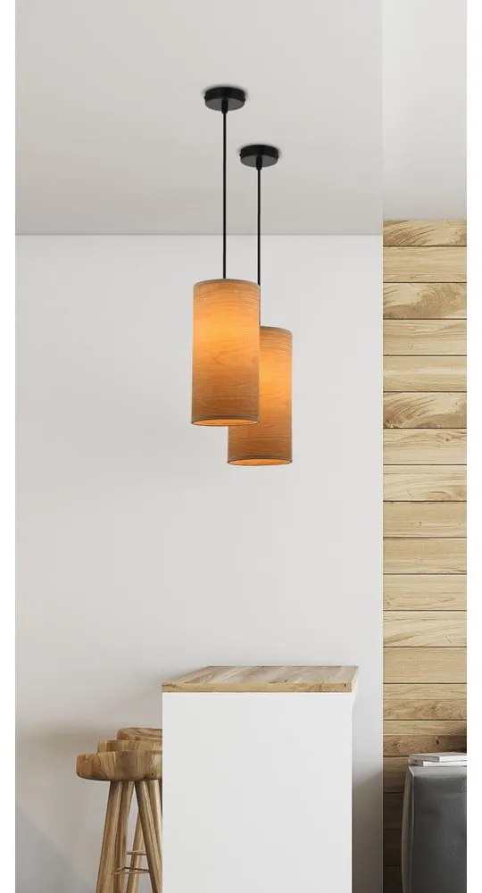 Светлокафява висяща лампа ø 12 cm Ballo - Candellux Lighting