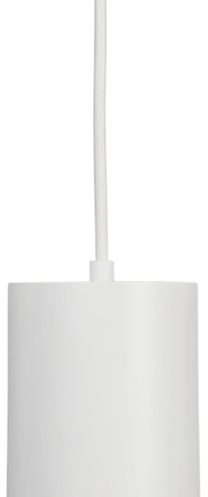 Дизайнерска висяща лампа бяла вкл. адаптер за релса 3-фазен - 3-Phase Tubo