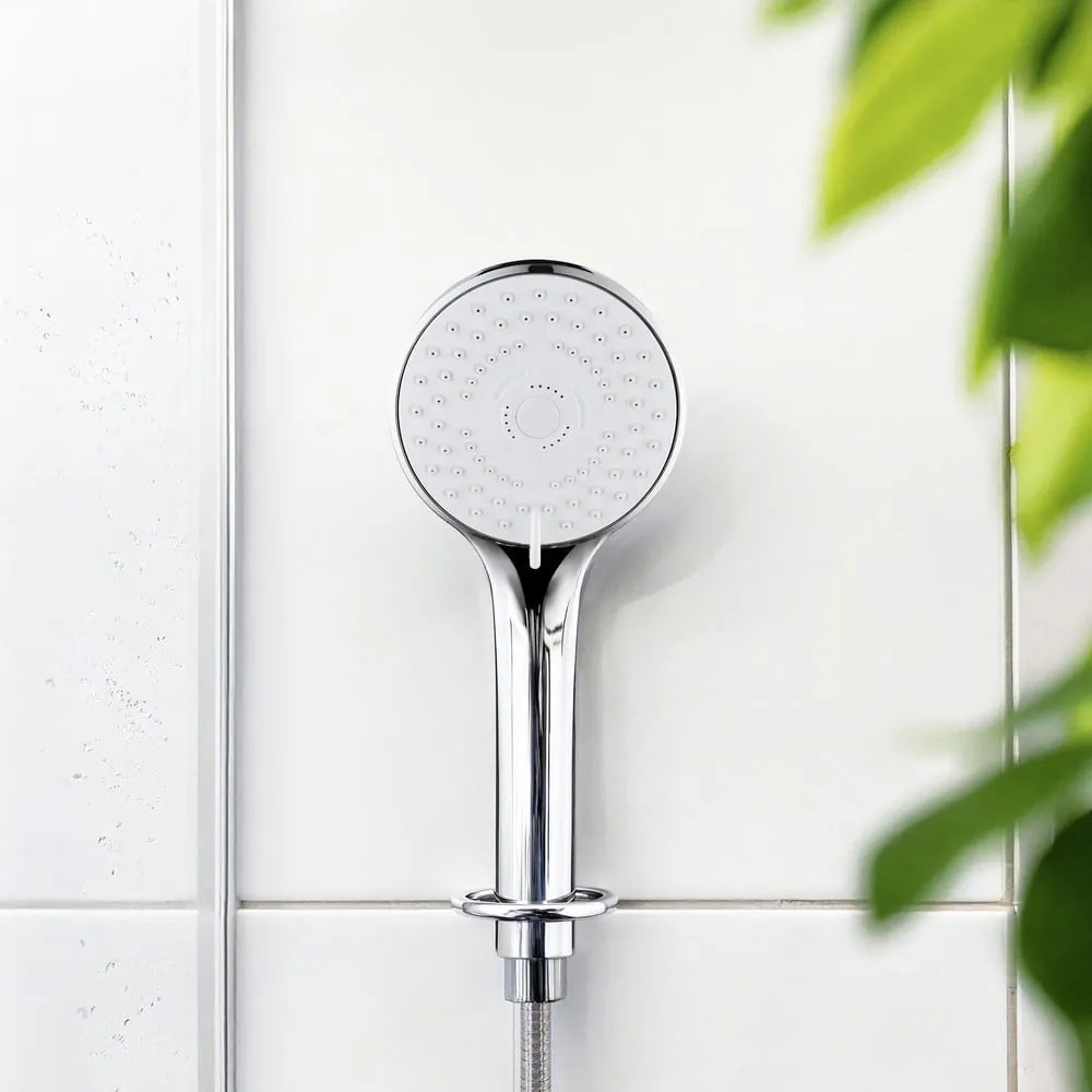 Пластмасова душ глава в сребрист цвят ø 9,5 cm Uno – Allstar