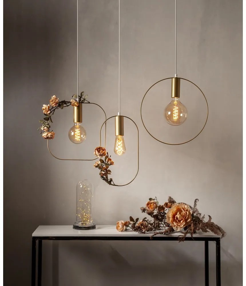 Висящо осветително тяло в златист цвят Shape – Star Trading