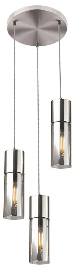 Globo 21000-3HN - Пендел ANNIKA 3xE27/25W/230V Ø 30 см хром