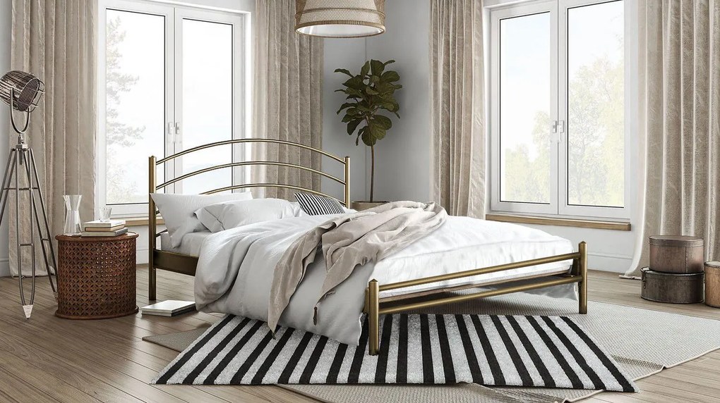 Легло Kelly-140x190-Gold-Χωρίς ποδαρικό