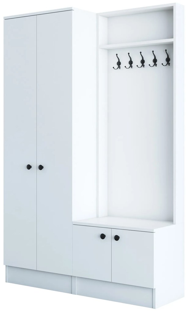 Портманто M5, цвят Бял