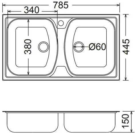 мивка Fortinox Slender