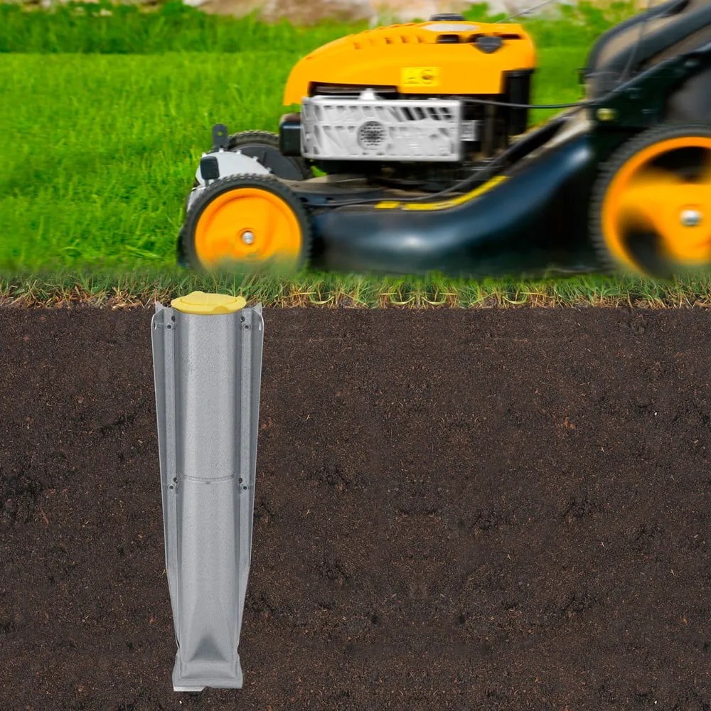 Градинска сушилня за дрехи в сребрист цвят 50 m Lift-o-Matic Advance – Brabantia