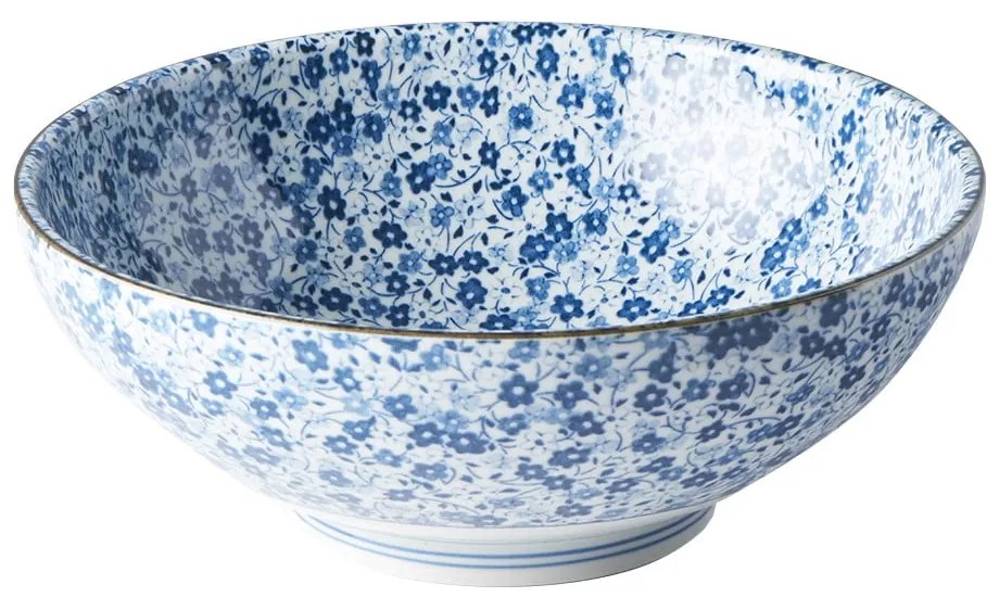 Синя и бяла керамична купа, ø 21,5 cm Daisy - MIJ