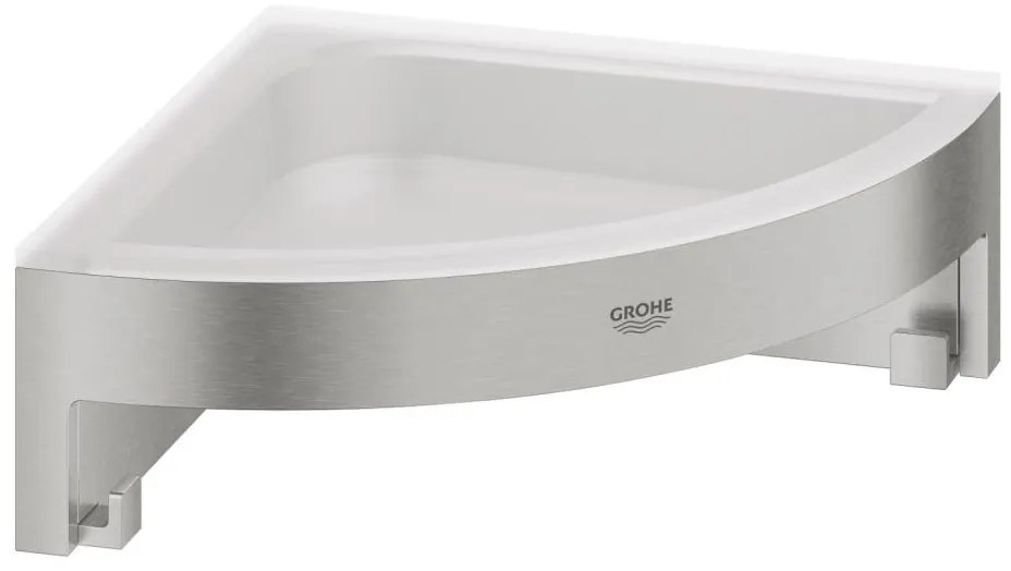 GROHE 41106DC0 - Ъглова поличка за душ START CUBE 200 x 200 x 60 mm неръждаема стомана