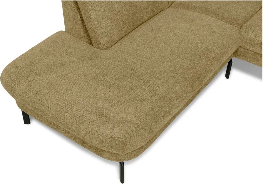 Ъглов диван в цвят горчица (ляв ъгъл) Gomero – Scandic