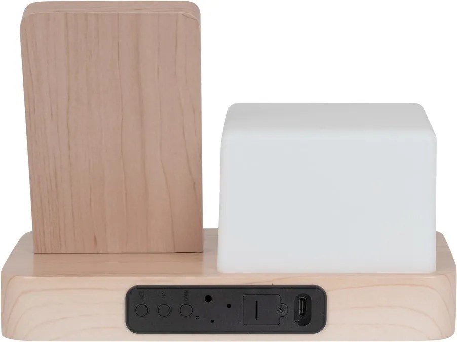 Дигитална/настолна аларма с безжично зарядно Retro LED Night Light – Karlsson