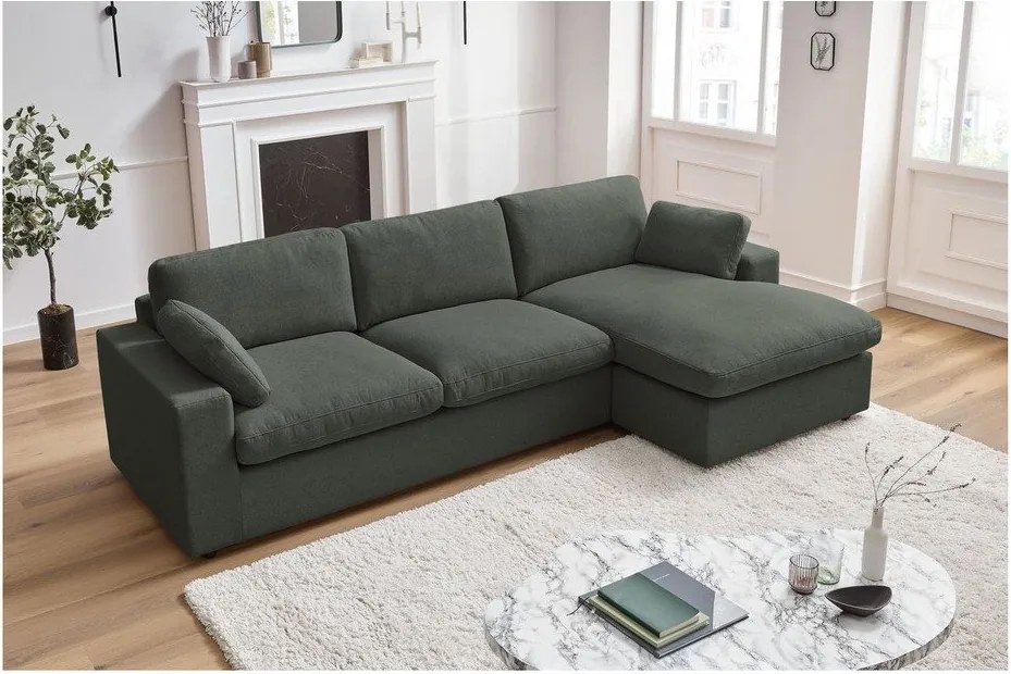 Зелен ъглов диван Belair – Bobochic Paris