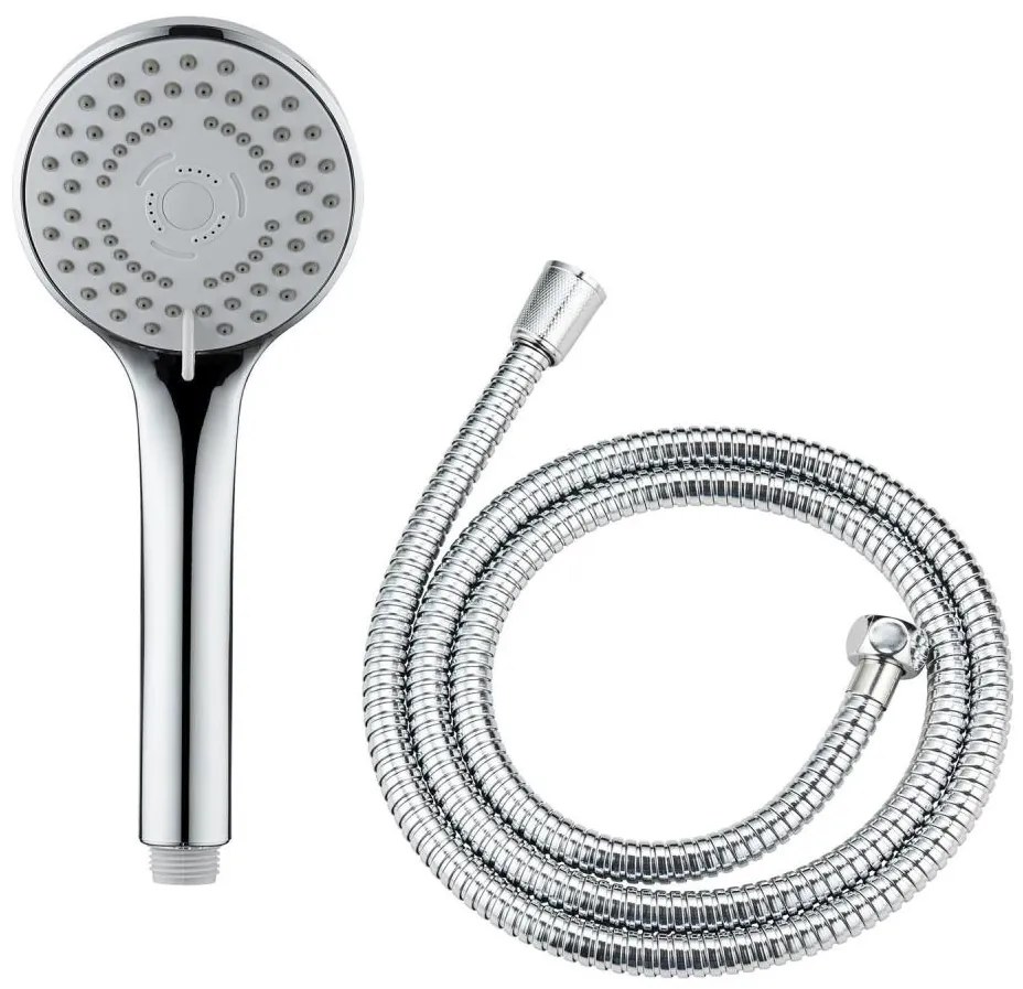 WENKO 24918100 - Душова глава BASIC LINE 9,5x9,5 cm блясък. хром/сребрист