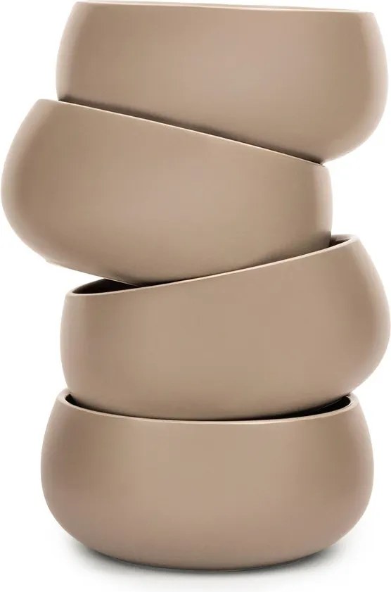 Бежови глинени купички в комплект 4 бр. 600 ml Terra Luma – Bonami Selection